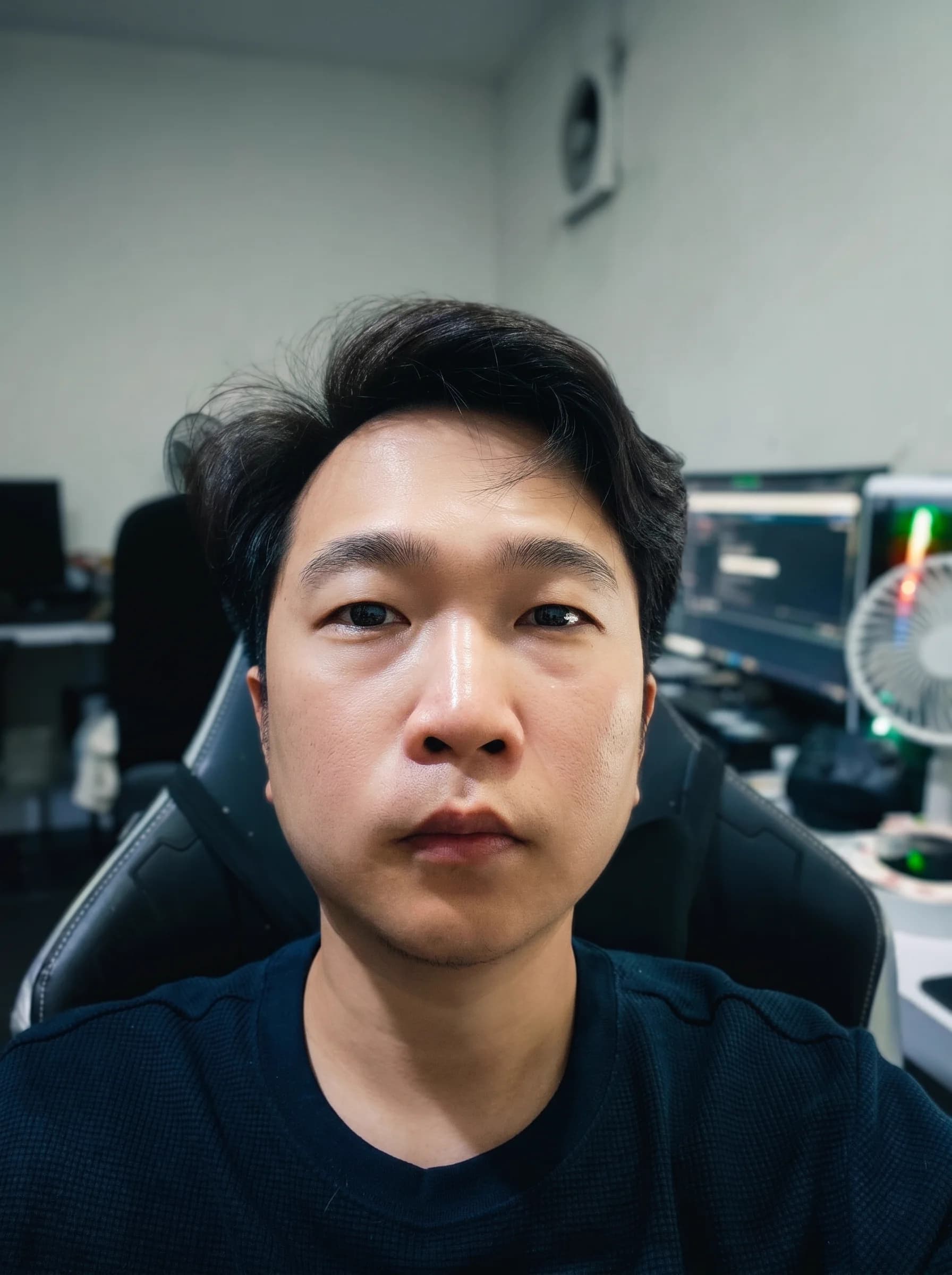 Chen Chang Soon in his home studio, Malaysia