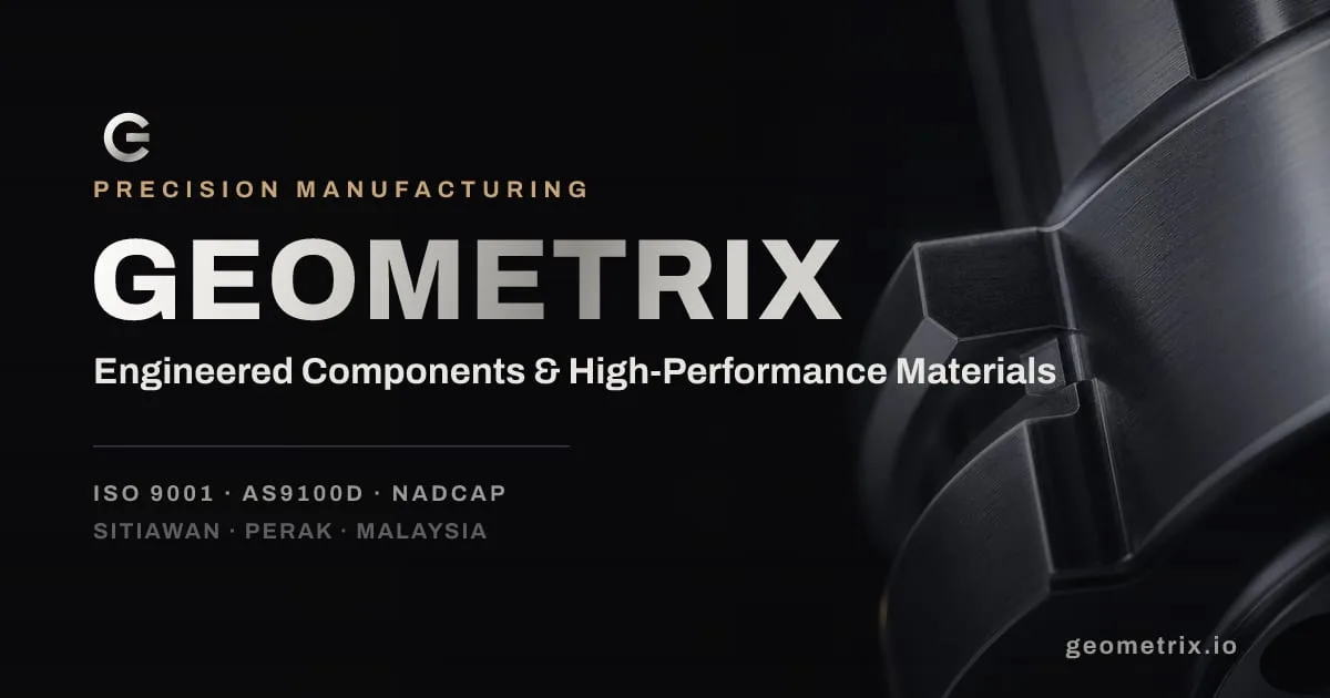 GEOMETRIX — a website concept for a precision manufacturing factory.