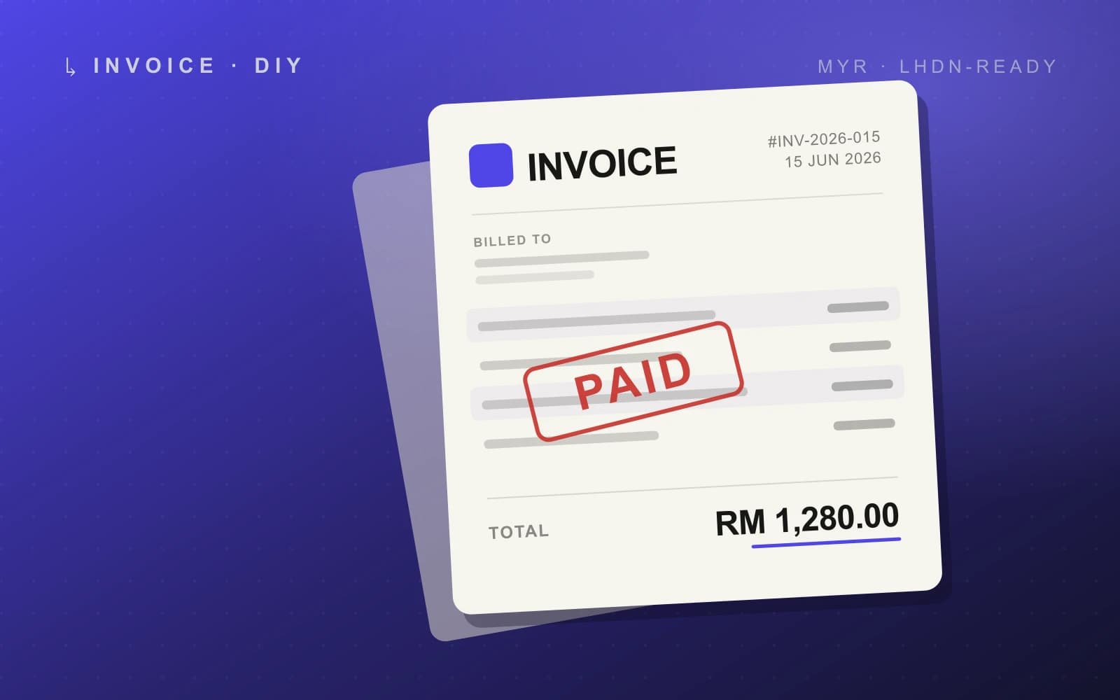 INVOICE DIY hero